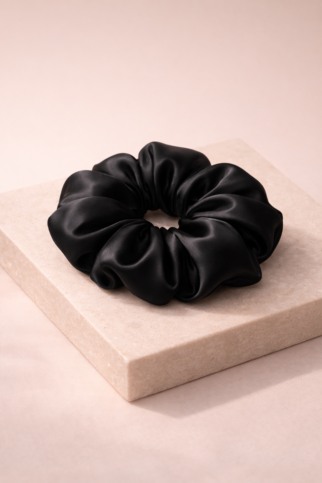 Mulberry silk satin scrunchie