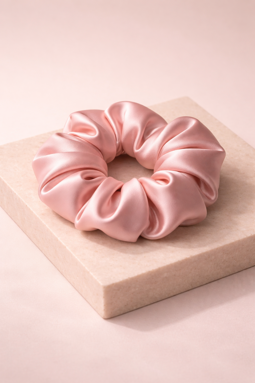 Mulberry silk satin scrunchie