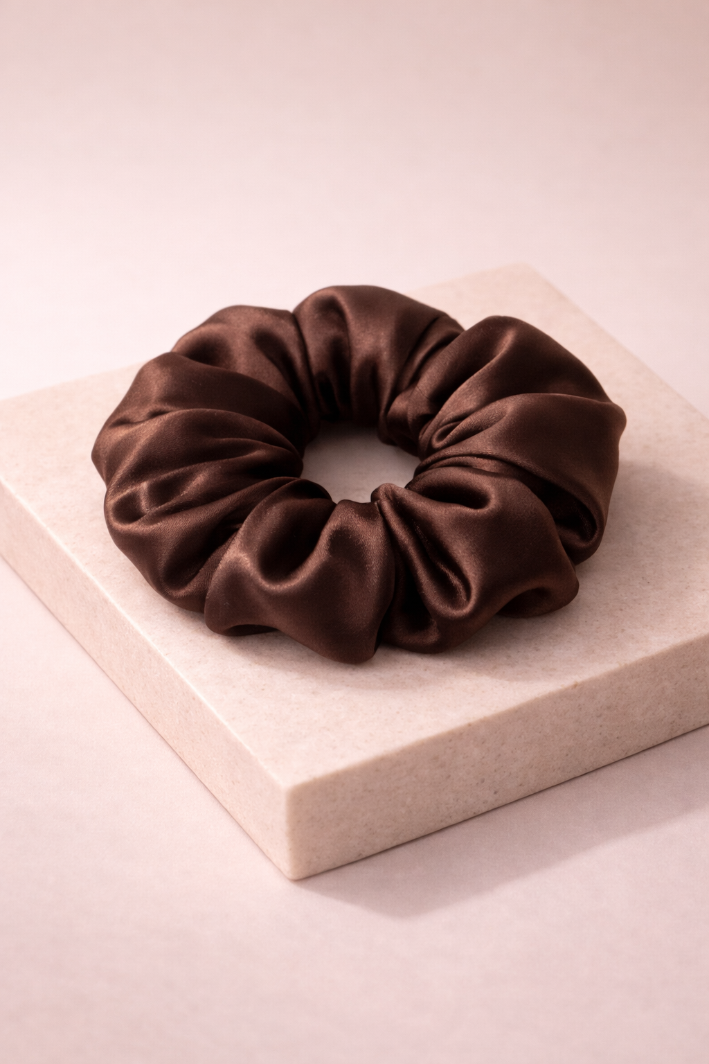 Mulberry silk satin scrunchie